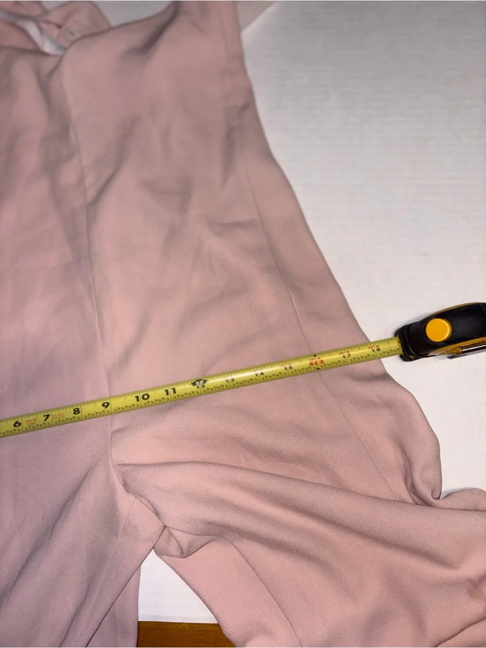 Zara Pink Jumpsuit lined v neckline low back size small dressy - Picture 8 of 10